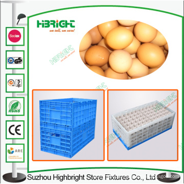 Folding Plastic Transport Egg Crate